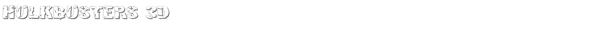 Hulkbusters hulk3d2.ttf font preview