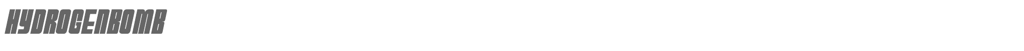HydrogenBomb HYDRB___.TTF font preview
