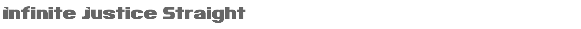 Infinite Justice InfinitS.ttf font preview