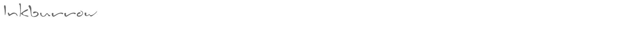 Inkburrow Inkburro.ttf font preview
