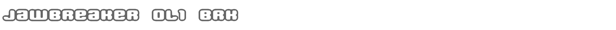 Jawbreaker jawbrko1.ttf font preview