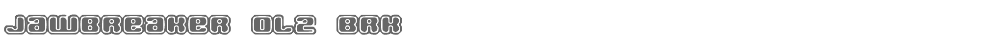 Jawbreaker jawbrko2.ttf font preview