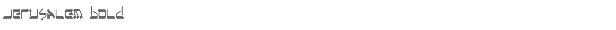 Jerusalem Jerufb.ttf font preview