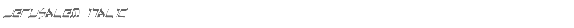 Jerusalem Jerufi.ttf font preview