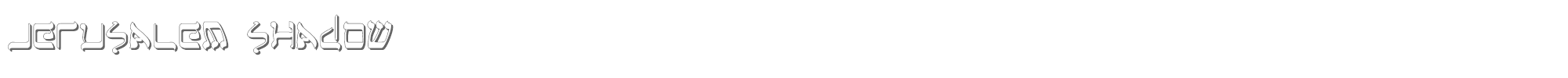 Jerusalem Jerufs.ttf font preview
