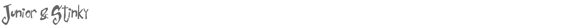 Junior & Stinky junist.ttf font preview
