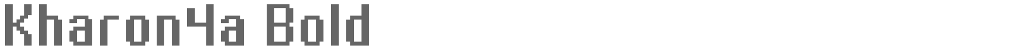 Sample characters Kharon 4a Font