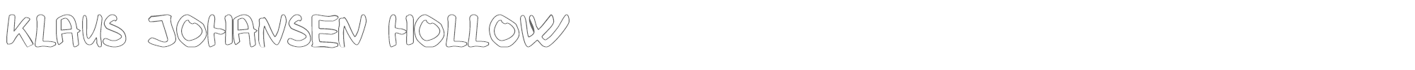 Klaus Johansen Klausj_h.TTF font preview