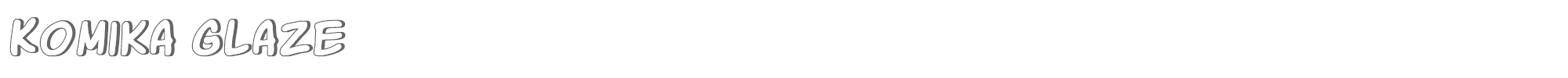 Komika Glaze KOMIKAGL.ttf font preview