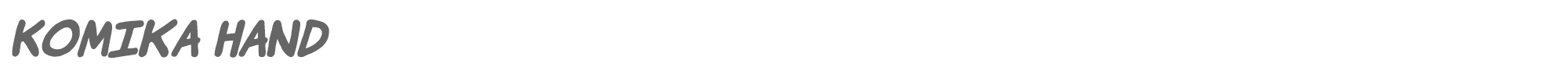 Komika Hands KOMIKHBI.ttf font preview