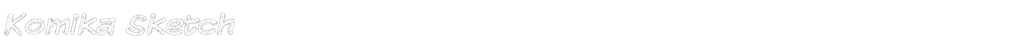 Komika Sketch KOMIKSKT.ttf font preview