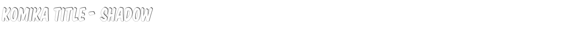 Komika Title KOMTITS_.ttf font preview