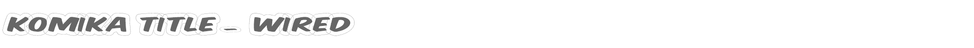 Komika Title KOMTITWR.ttf font preview