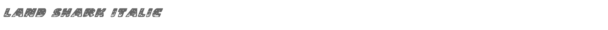 Land Shark landi.ttf font preview