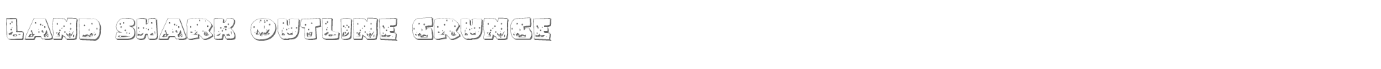 Land Shark landog.ttf font preview