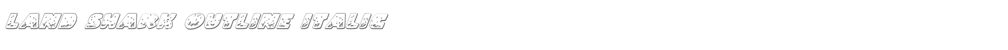 Land Shark landoi.ttf font preview