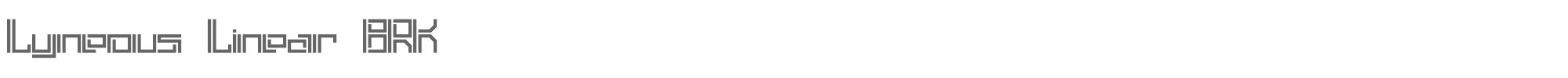 Lyneous lyneousl.ttf font preview