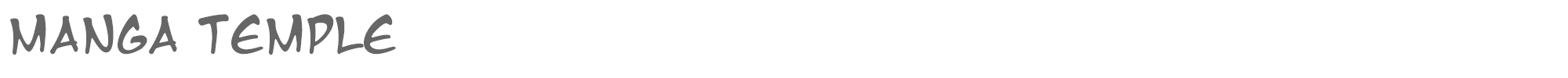 Manga Temple mangat.ttf font preview
