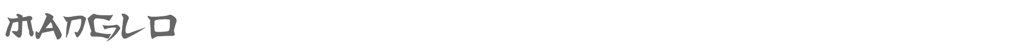 Sample characters Manglo Font