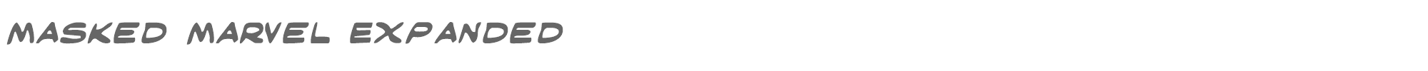 Masked Marvel maske.ttf font preview