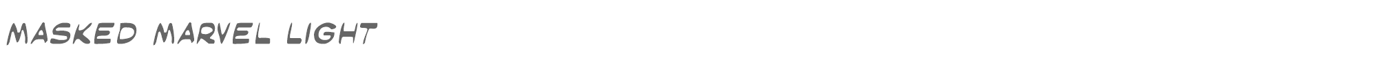 Masked Marvel maskl.ttf font preview