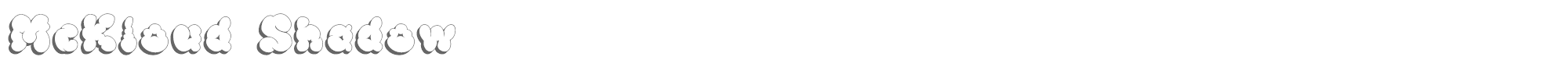 McKloud MCKLSH__.ttf font preview