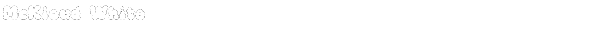 McKloud MCKLW___.ttf font preview