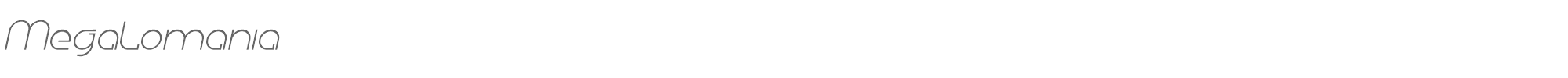 Megalomania MEGAI___.TTF font preview