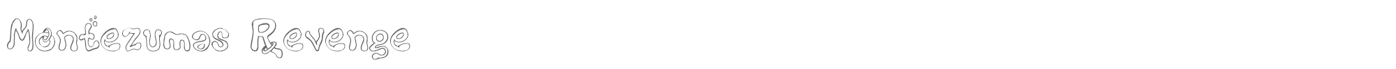 Montezumas Revenge MONTR___.TTF font preview