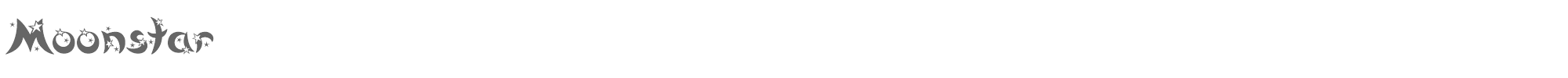 Moon Star Moonstar.ttf font preview