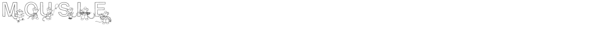 Mousie Mousie.ttf font preview