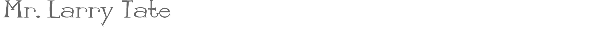 Mr. Larry Tate mister_tate.ttf font preview