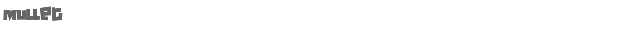 Mullet MULLET__.TTF font preview