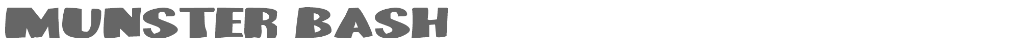 Munster Bash MUNSTERBASH.ttf font preview