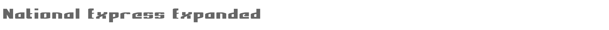 National Express Nexprese.ttf font preview