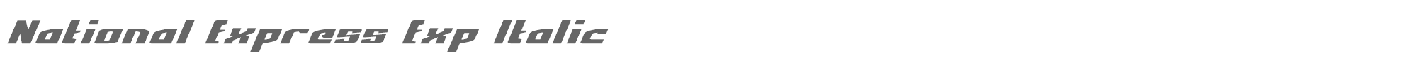 National Express Nexpresei.ttf font preview