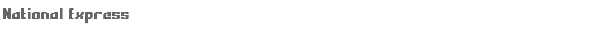 National Express Nexpresf.ttf font preview