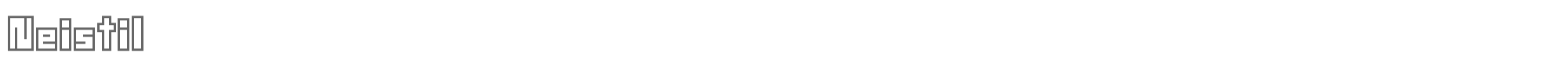 Sample characters Neistil Font