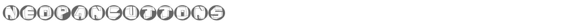 NeoPangaia NeoPanButtons.ttf font preview