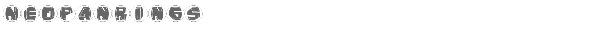 NeoPangaia NeoPanRings.ttf font preview