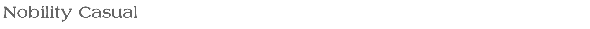 Nobility Casual nobilty.ttf font preview