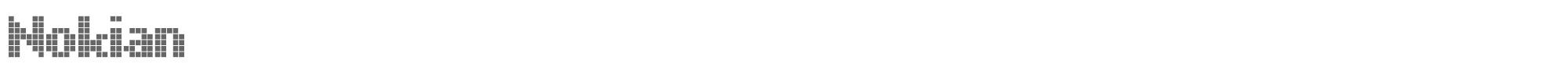 Sample characters Nokian Font