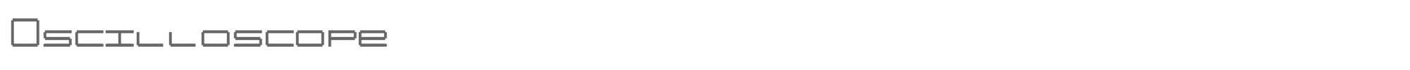Oscilloscope OSCILLOS.TTF font preview