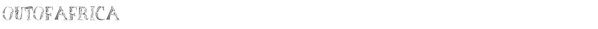 Out of Africa OutOfAfrica.ttf font preview