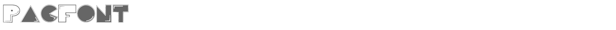 Pac-Font PAC-FONT.TTF font preview