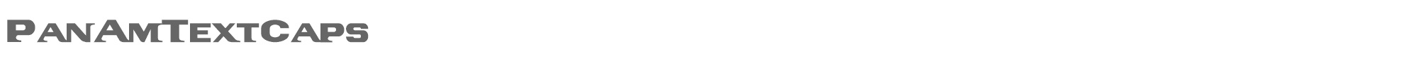 PanAm PanAmTextCaps.ttf font preview