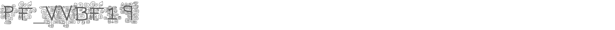 Sample characters PFveryverybadfont Font
