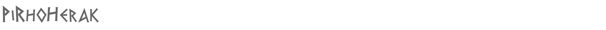 Pirho Herakles HERAKLES.TTF font preview
