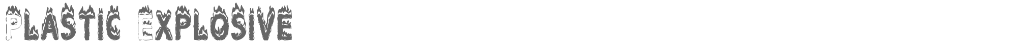 Plastic Explosive plastic.TTF font preview