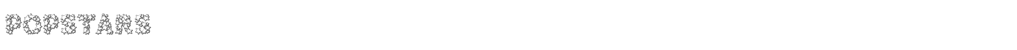 Popstars POPSTARS.TTF font preview